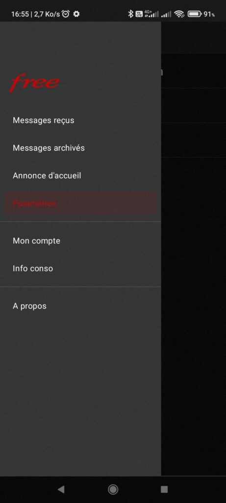 Je n'ai plus de répondeur, sur mon portable (Free)